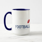 Fußball-Abfall-Zeit 18 Unze. Kaffee-Tasse Tasse (Links)