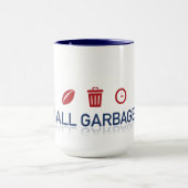 Fußball-Abfall-Zeit 18 Unze. Kaffee-Tasse Tasse (Zentrum)