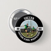 Fußball-Abiturienten-Event an der High School Button (Vorne & Hinten)