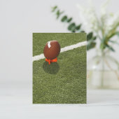 Fußball-Abschlag auf Fußballfeld, erhöht Postkarte (Stehend Vorderseite)