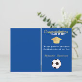 Fußball Abschluss Foto kündigen Ankündigung (Stehend Vorderseite)