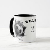 Fußball-Abschluss-Geschenk Tasse (Vorderseite Links)
