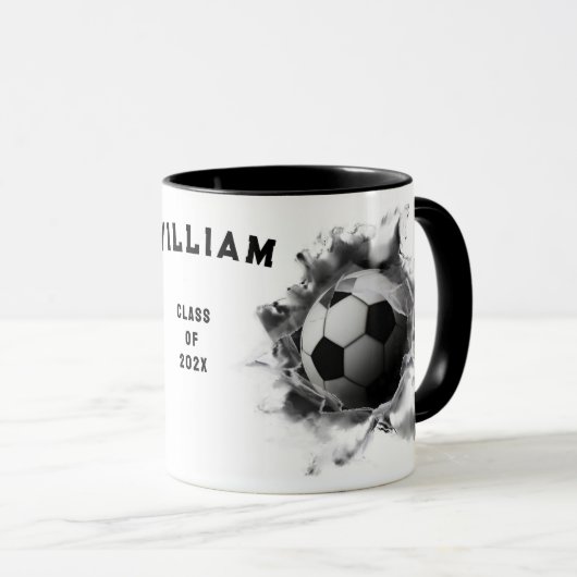 Fußball-Abschluss-Geschenk Tasse (VorderseiteRechts)