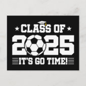 Fußball-Abschluss-Klasse 2025 Postkarte (Vorderseite)