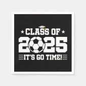 Fußball-Abschluss-Klasse 2025 Serviette (Vorderseite)