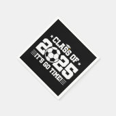 Fußball-Abschluss-Klasse 2025 Serviette (Ecke)