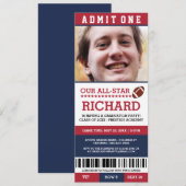 Fußball-Abschluss-Party lädt ein Einladung (Vorne/Hinten)