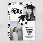 Fußball-Abschluss Schwarz-weiße Ankündigung Sport (Vorne/Hinten)