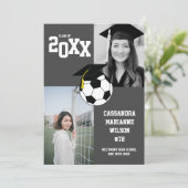 Fußball-Abschluss Sportgraue Ankündigung (Stehend Vorderseite)