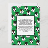 Fußball Abschluss Sportgrün Ankündigung (Rückseite)