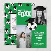 Fußball Abschluss Sportgrün Ankündigung (Vorne/Hinten)