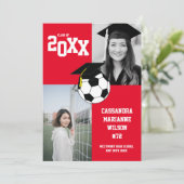 Fußball-Abschluss Sportrote Ankündigung (Stehend Vorderseite)