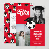 Fußball-Abschluss Sportrote Ankündigung (Vorne/Hinten)