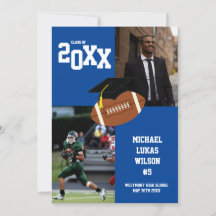 Fußball Abschluss Sports Blue Ankündigung