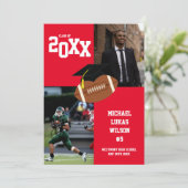 Fußball Abschluss Sports Red Ankündigung (Stehend Vorderseite)