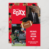 Fußball Abschluss Sports Red Ankündigung (Vorne/Hinten)