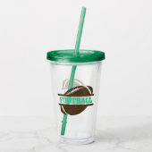 Fußball Acryltrinkbecher (Rückseite)