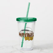 Fußball Acryltrinkbecher (Rückseite)