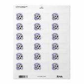 Fußball Adressaufkleber (Vorne)