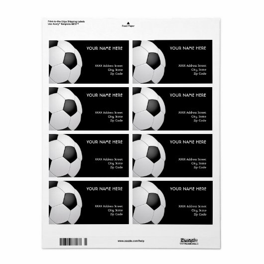 Fußball-Adressenzeichen (Vorne)