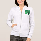 Fußball Afrika Bold Green Fußball Hoodie (Vorderseite)