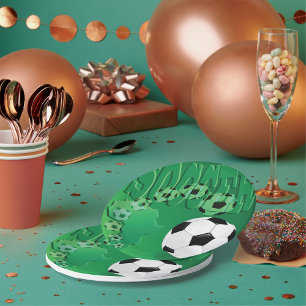 Fußball Afrika Bold Green Fußball Pappteller