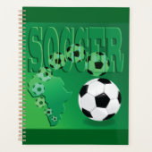 Fußball Afrika Bold Grün Fußball Planer (Vorderseite)