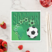 Fußball Afrika Bold Grün Fußball Serviette (Beispiel)