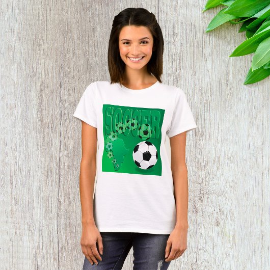 Fußball Afrika Bold Grün Fußball T-Shirt