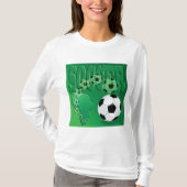 Fußball Afrika Bold Grün Fußball T-Shirt (Vorderseite)