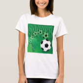 Fußball Afrika Bold Grün Fußball T-Shirt (Vorderseite)