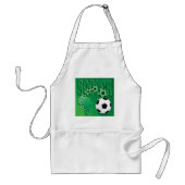 Fußball Afrika Fette Grüne Fußball Schürze (Vorne)