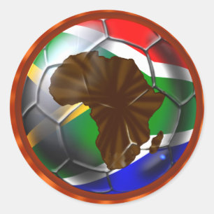 Fußball Afrika Südafrika 6 Aufkleber