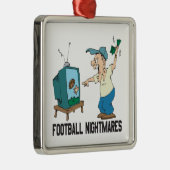 Fußball-Albträume Silbernes Ornament (Rechts)