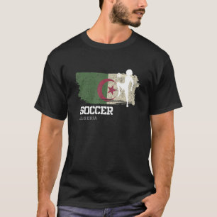 Fußball Algerien Flaggenfußball Frauen Fußball-Mäd T-Shirt