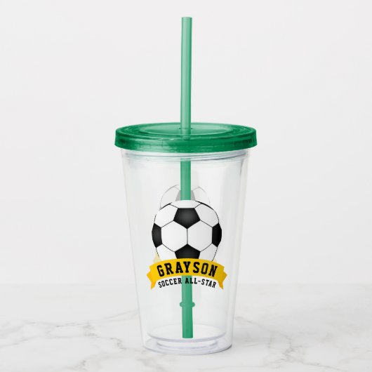 Fußball-All-Star Acryltrinkbecher (Vorderseite)