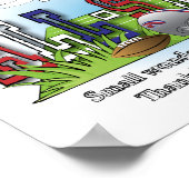 Fußball All-Star Boys Room Mauer Kunst Poster (Ecke)