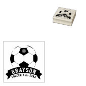 Fußball All-Star Gummistempel (Stempel)