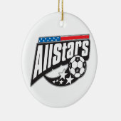 Fußball alle Sterne Keramikornament (Rechts)