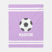 Fußball als Personalisierte Kinder Fleecedecke (Vorderseite)