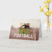 Fußball-alte Schule Karte (Gelbe Blume)