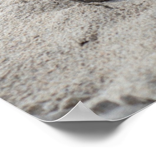 Fußball am Ballybunion-Strand Poster (Ecke)