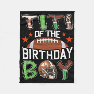 Fußball am Geburtstag des Jungen Fleecedecke