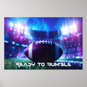 FUSSBALL - AMERICAN FOOTBALL - READY TO RUMBLE POSTER