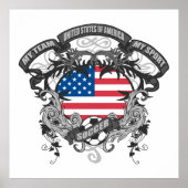 Fußball Amerika Poster (Vorne)