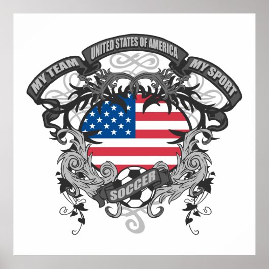 Fußball Amerika Poster (Vorne)