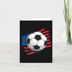 Fußball Amerikanische Flagge 4. Juli Unabhängigkei Karte