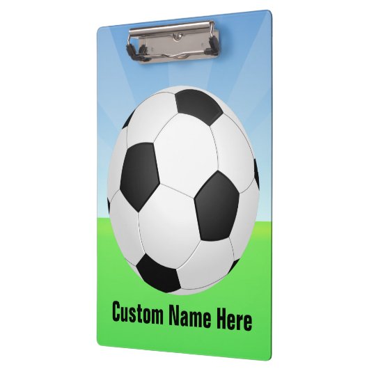 Fußball an einem sonnigen Tag Klemmbrett (Links)