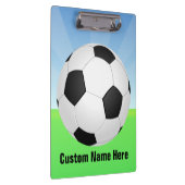 Fußball an einem sonnigen Tag Klemmbrett (Rechts)