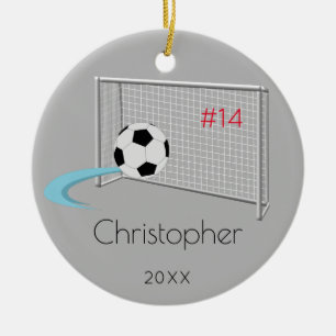 Fußball-Andenken-Verzierung Keramik Ornament